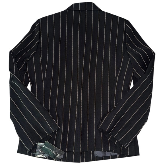 Anne Klein Suit | Women’s Black Pinstripe Blazer ~ Size 8 ~ NWT - Picture 4 of 12